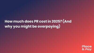 Startup founder comparing PR agency pricing options at a desk