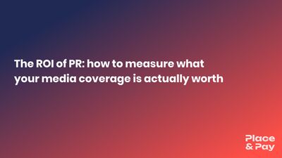 Startup founder analyzing PR ROI metrics and media placement value on a dashboard