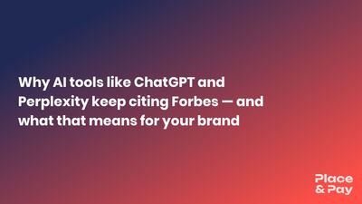 AI search engine displaying Forbes citations alongside brand results